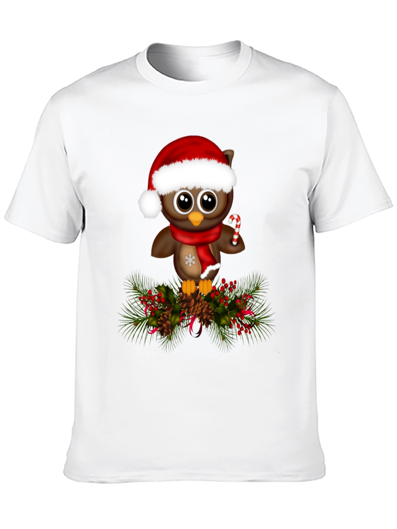 Christmas Owl T-Shirt - Holiday Apparel