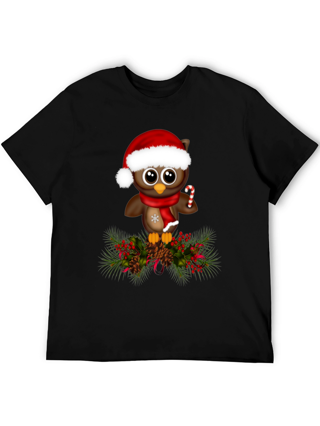 Christmas Owl T-Shirt - Holiday Apparel