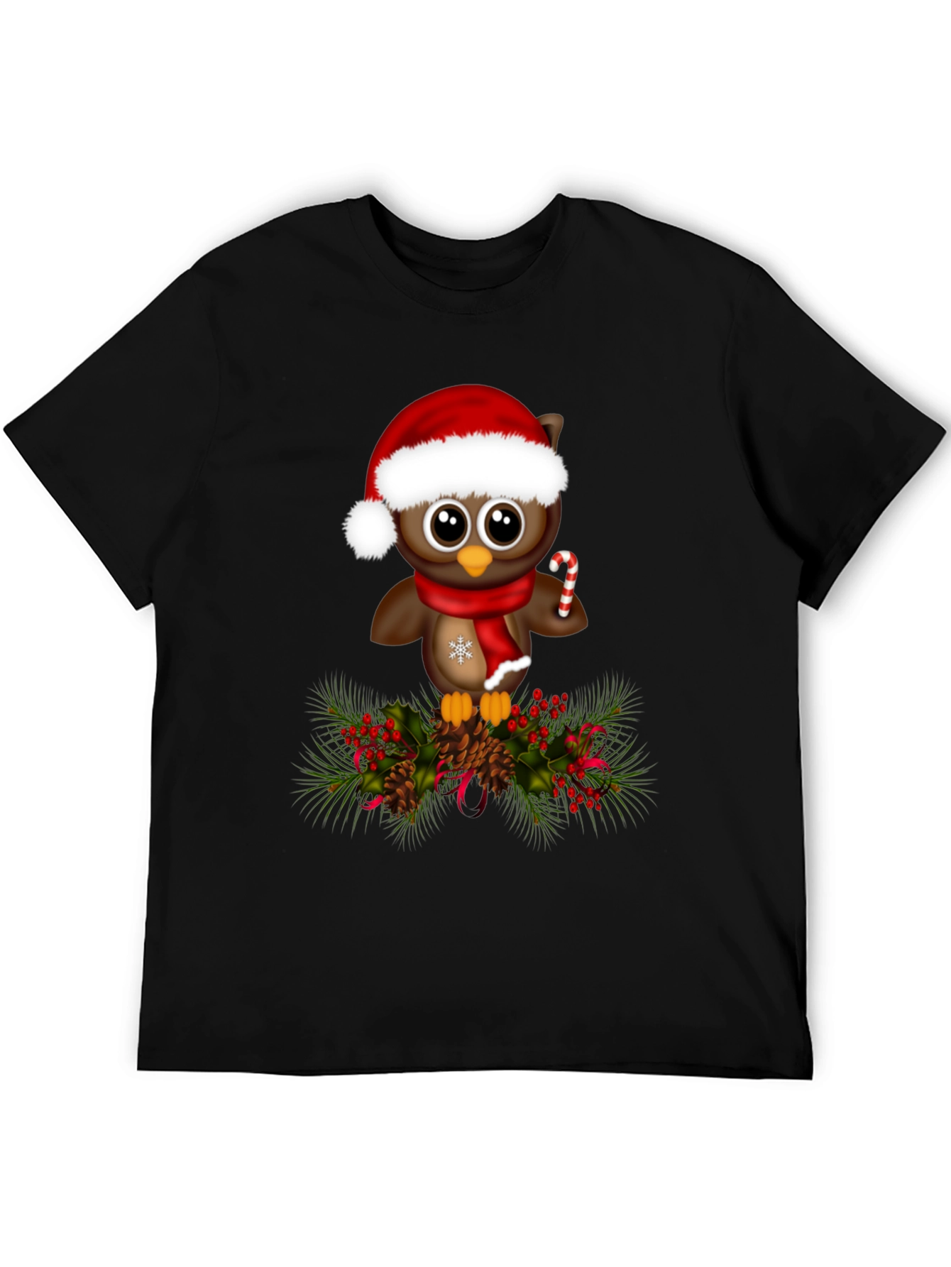 Christmas Owl T-Shirt - Holiday Apparel