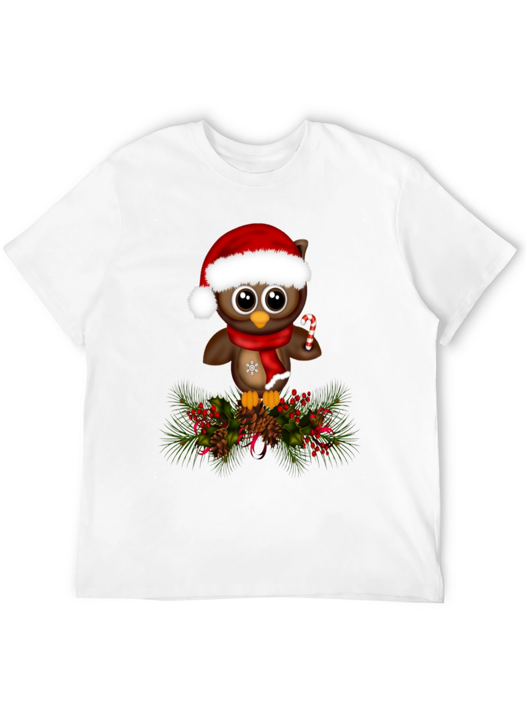 Christmas Owl T-Shirt - Holiday Apparel