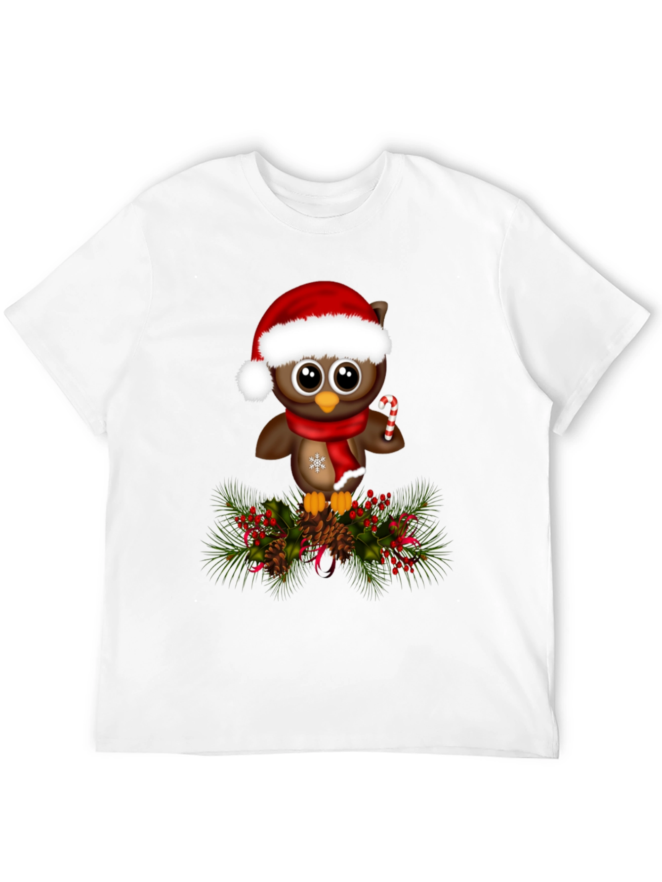 Christmas Owl T-Shirt - Holiday Apparel