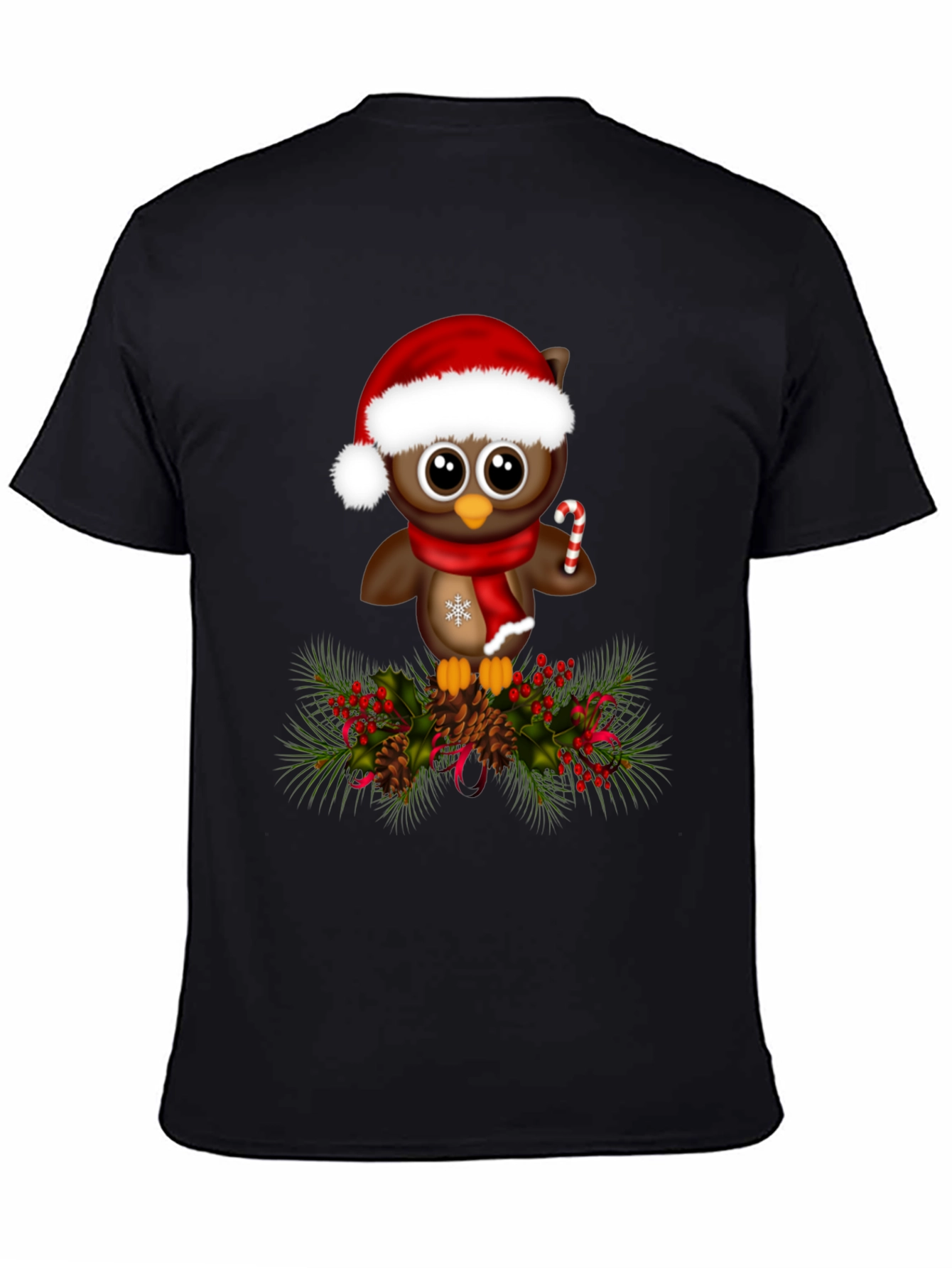 Christmas Owl T-Shirt - Holiday Apparel