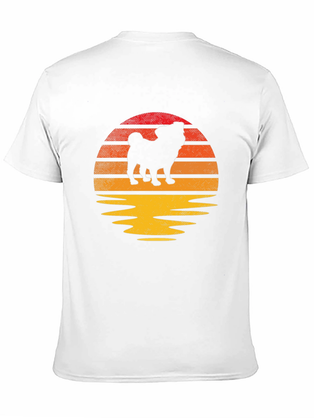 Pug Sunset Graphic Tee - Retro Dog Lover Shirt