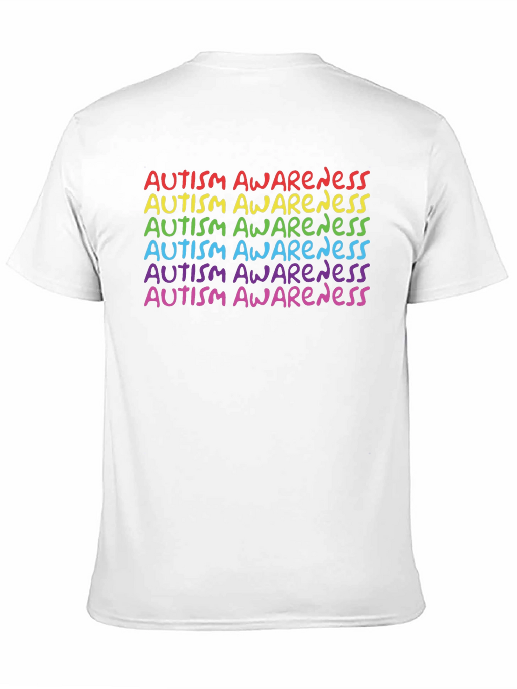 Autism Awareness Rainbow Tee - Support & Acceptance