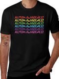 Autism Awareness Rainbow Tee - Support & Acceptance