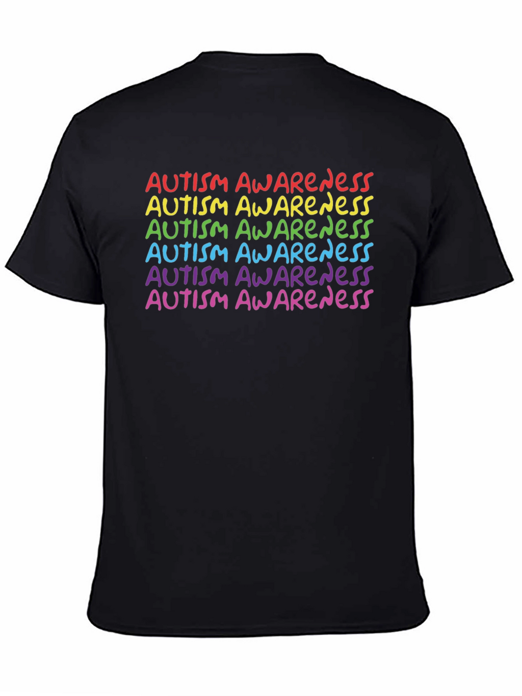 Autism Awareness Rainbow Tee - Support & Acceptance