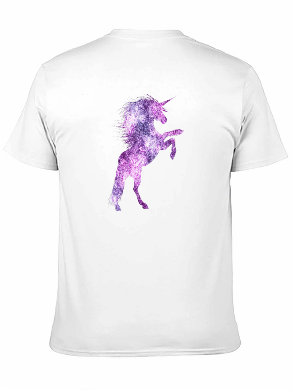 Unicorn Galaxy Graphic Print Black T-Shirt