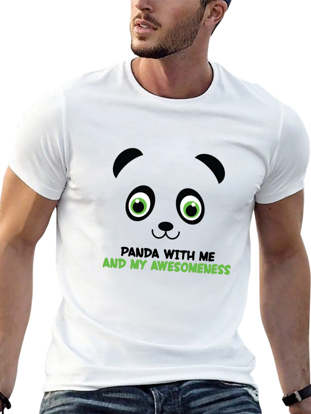 Panda Awesomeness Graphic Tee - Cool Animal T-Shirt