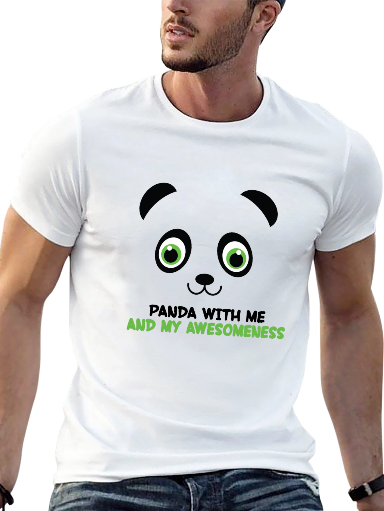 Panda Awesomeness Graphic Tee - Cool Animal T-Shirt