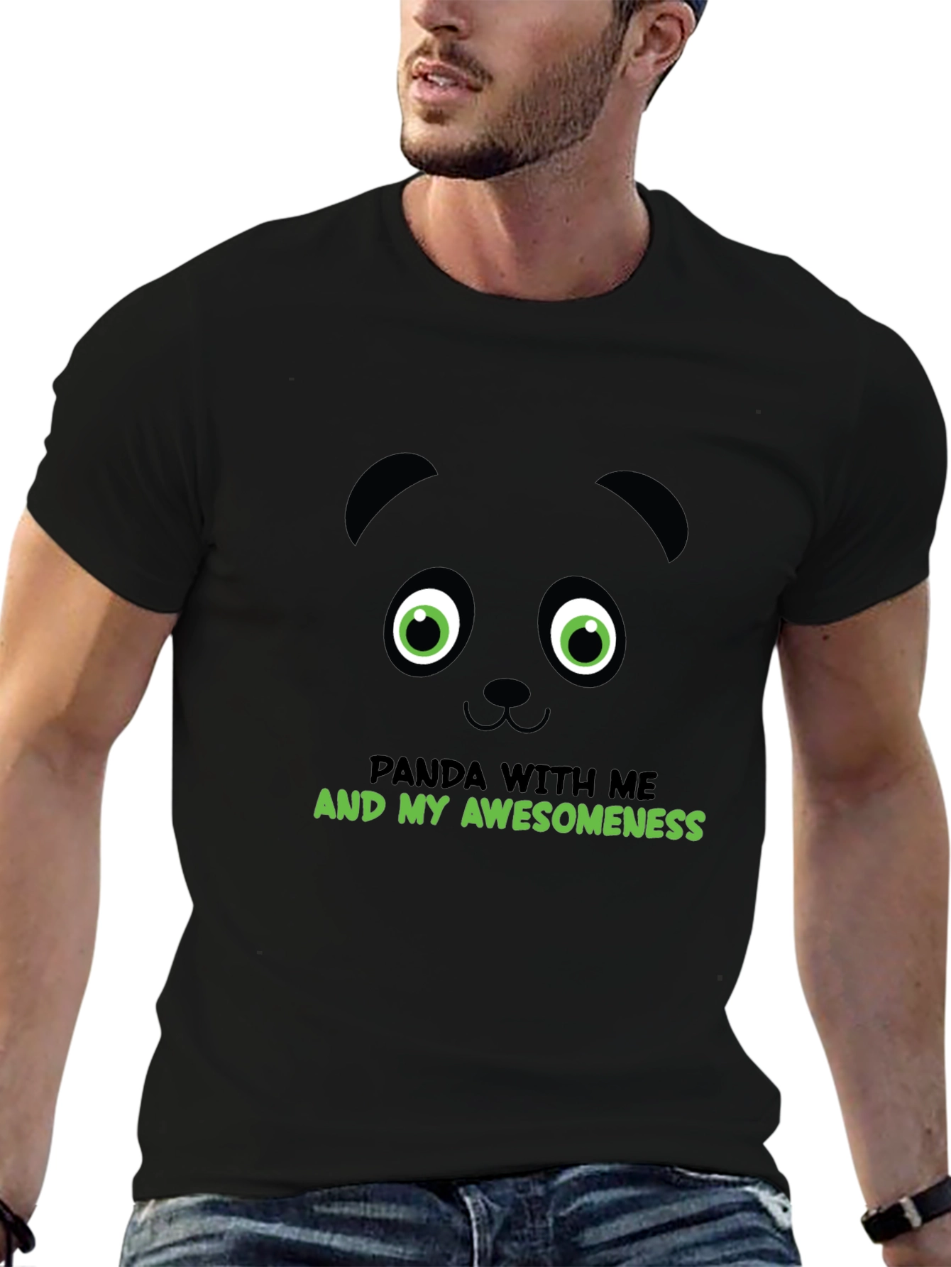 Panda Awesomeness Graphic Tee - Cool Animal T-Shirt