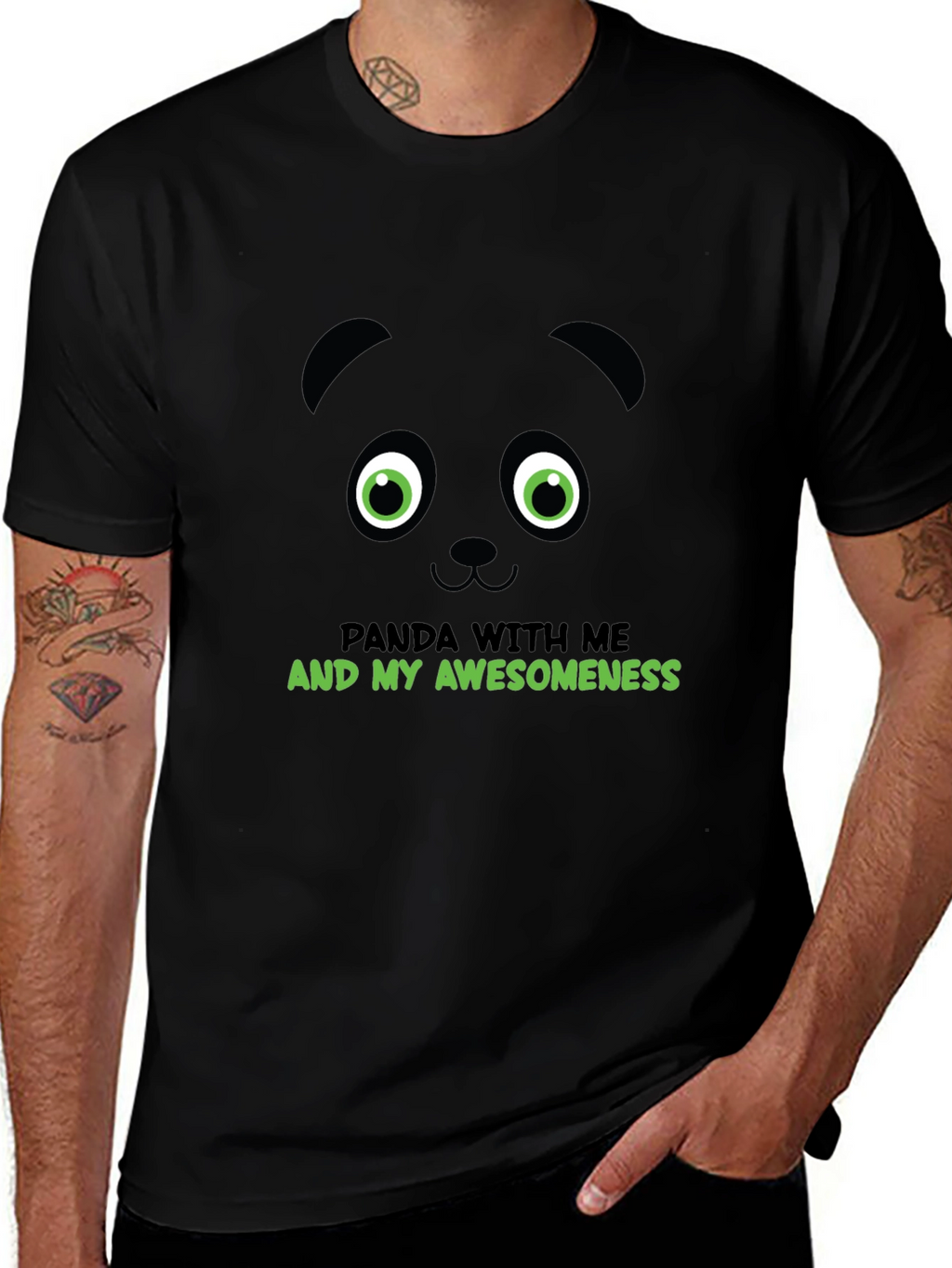 Panda Awesomeness Graphic Tee - Cool Animal T-Shirt