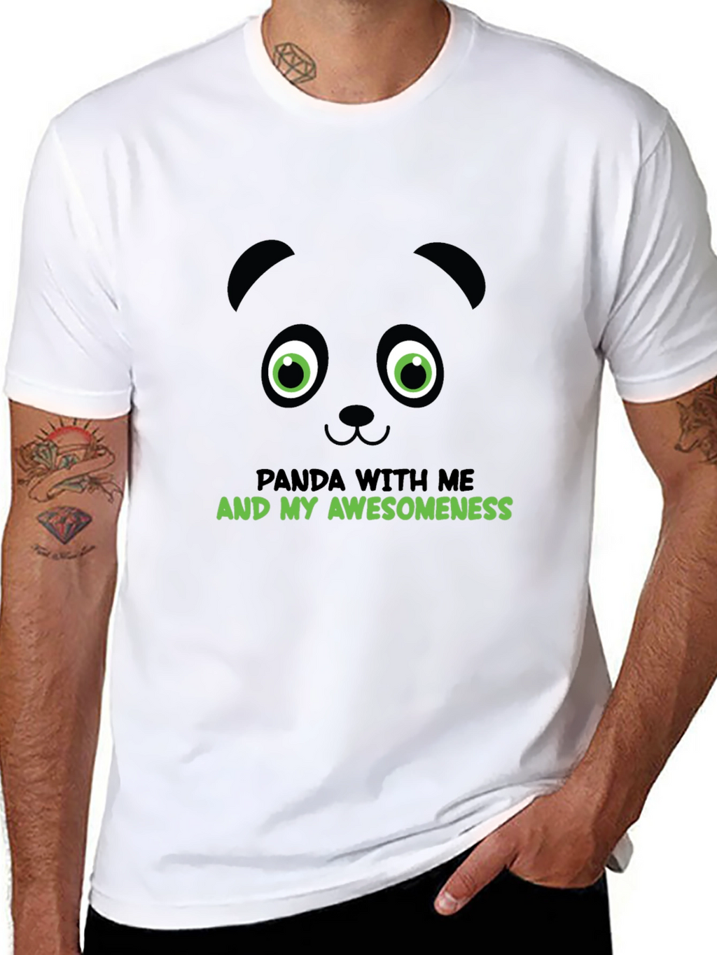 Panda Awesomeness Graphic Tee - Cool Animal T-Shirt
