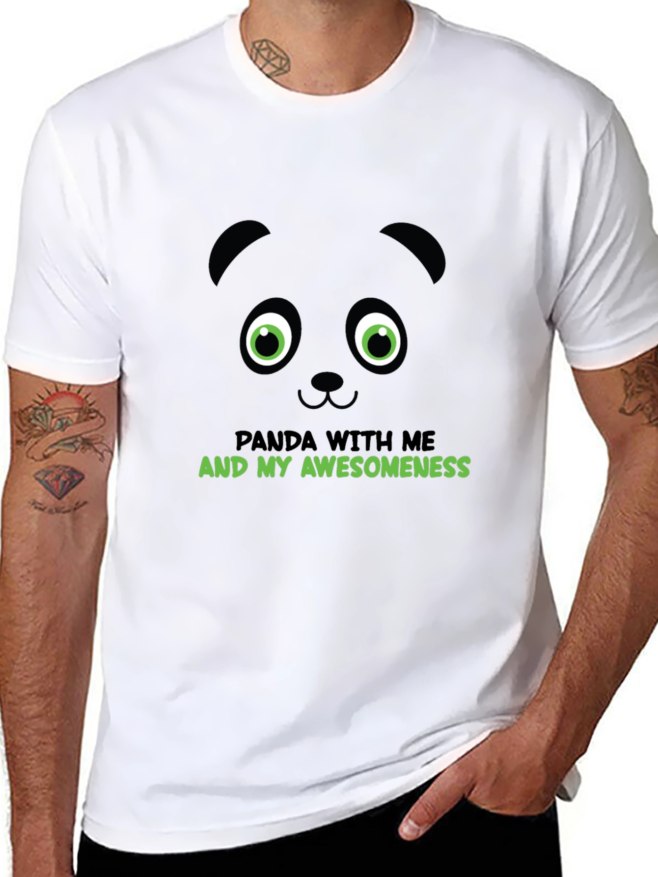 Panda Awesomeness Graphic Tee - Cool Animal T-Shirt