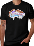 Street Life Graffiti Style Black T-Shirt