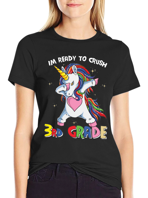 3rd Grade Unicorn T-Shirt - Ready To Crush