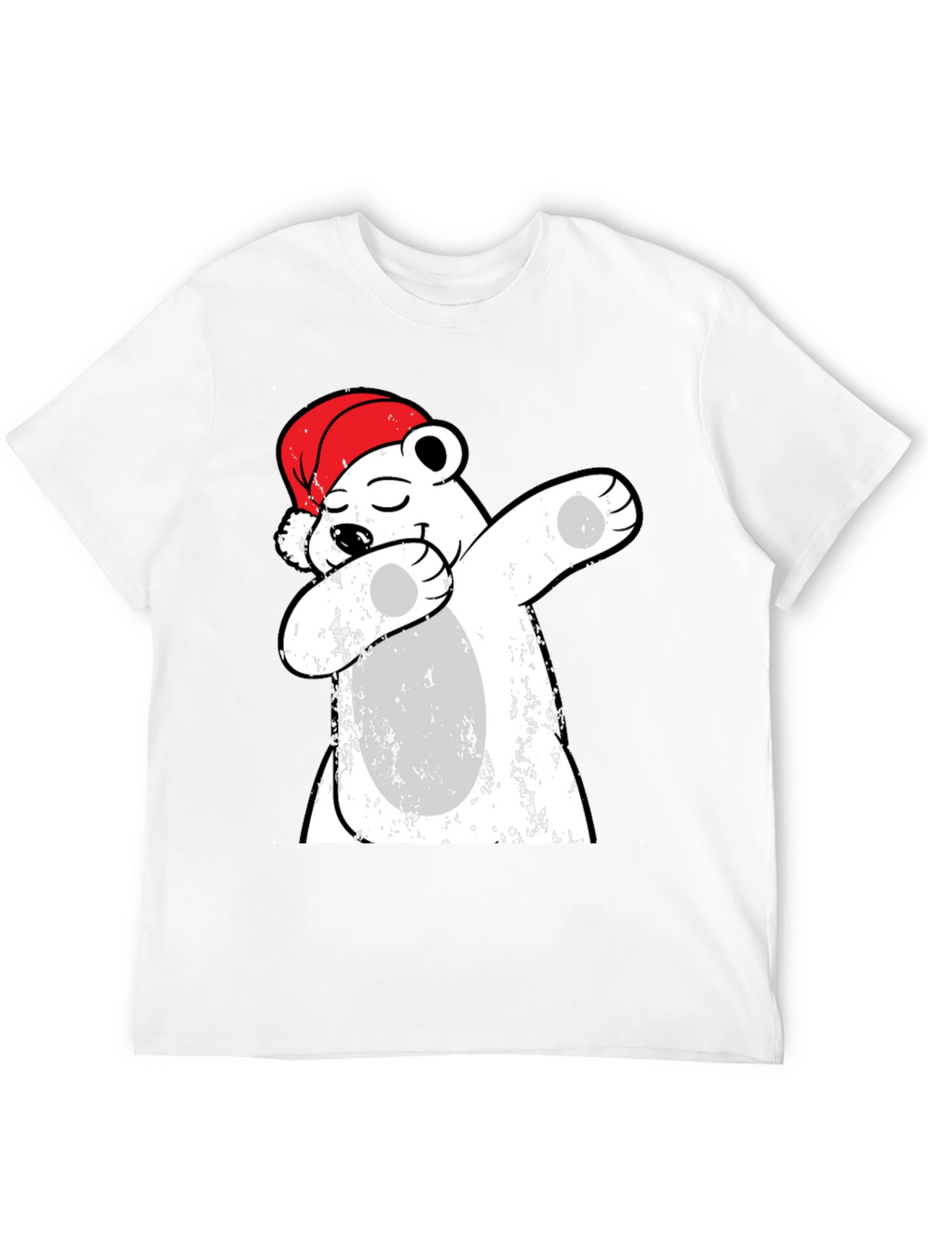Dabbing Polar Bear Christmas T-Shirt