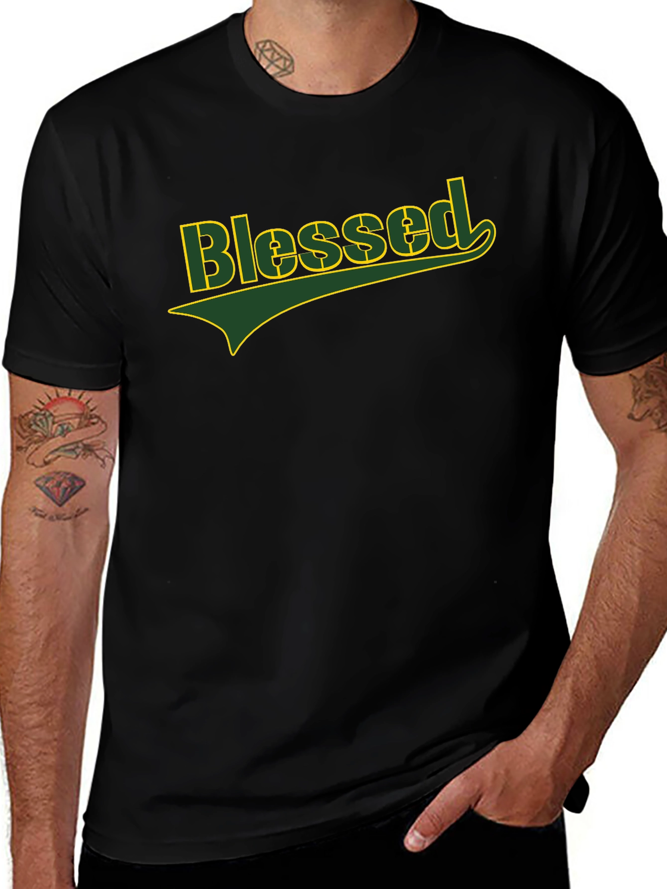 Blessed Black T-Shirt - Stylish Casual Wear