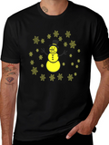 Snowman Snowflake Graphic Tee