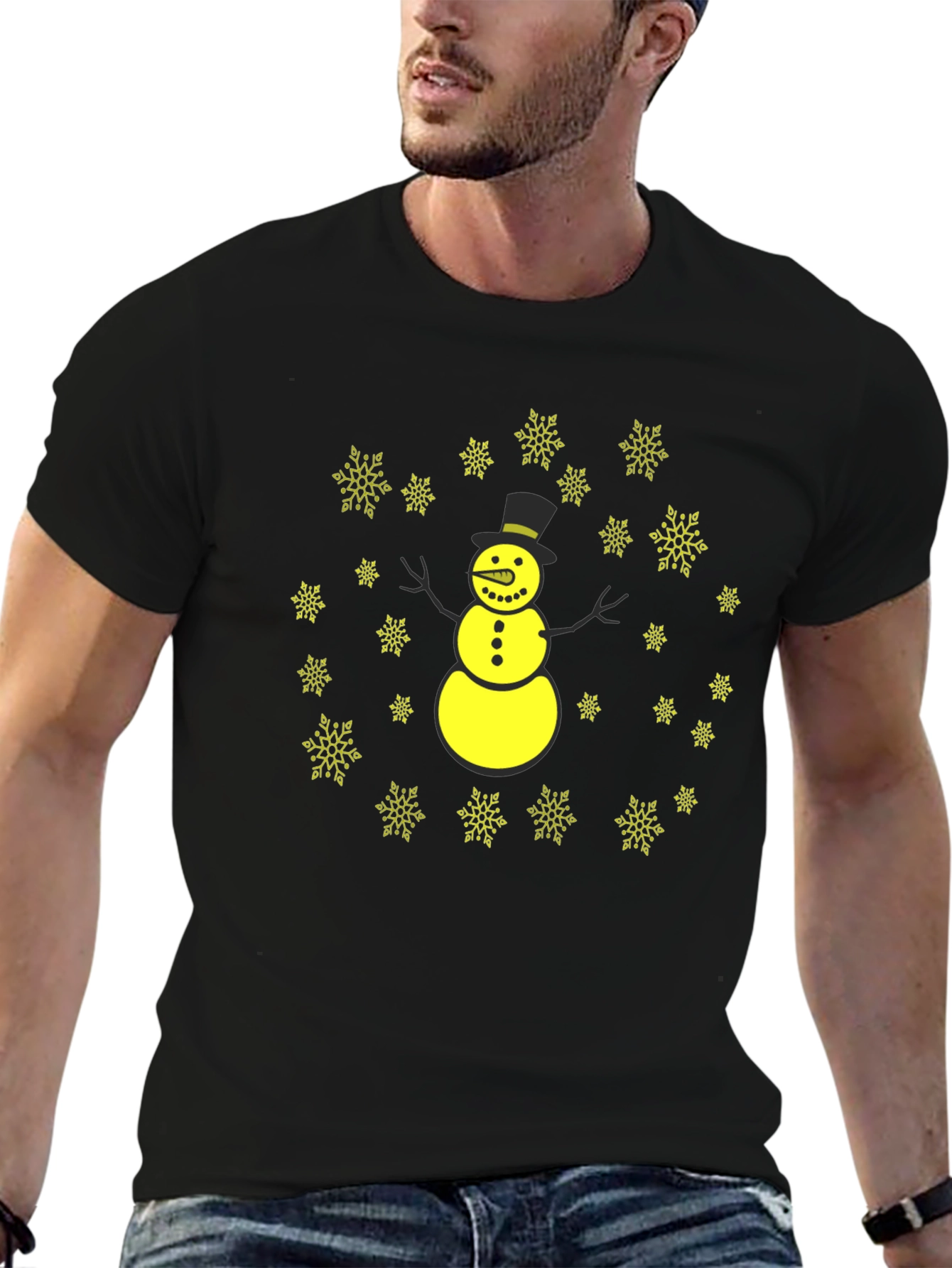 Snowman Snowflake Graphic Tee