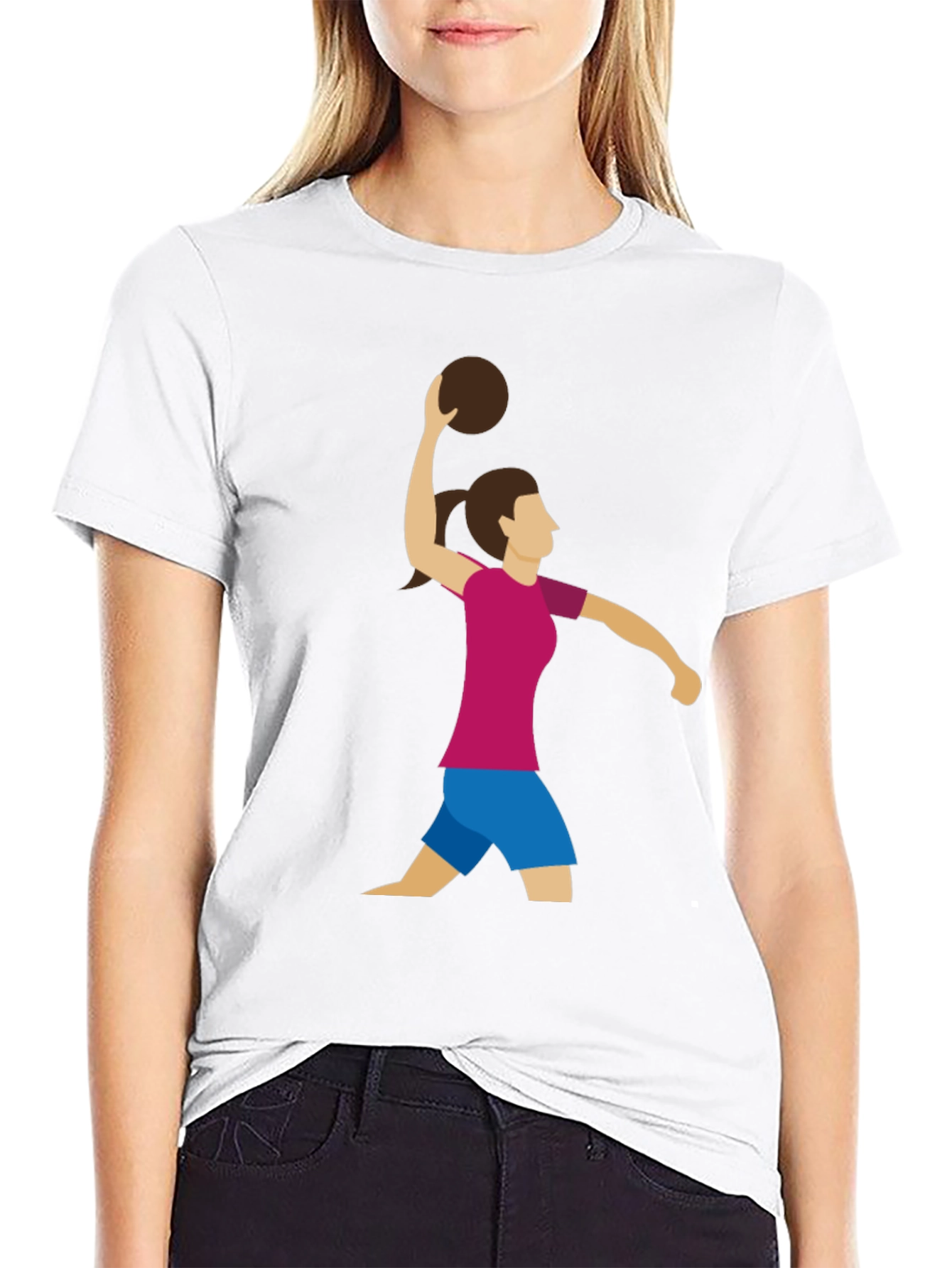 Volleyball Player Graphic Tee - Stylish Sportswear
