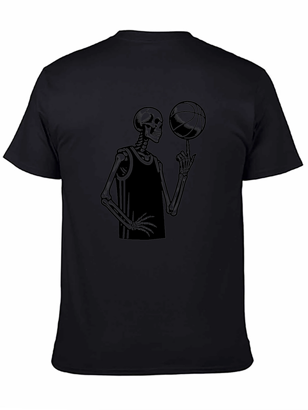 Skeleton Baller Graphic Tee - Cool Design