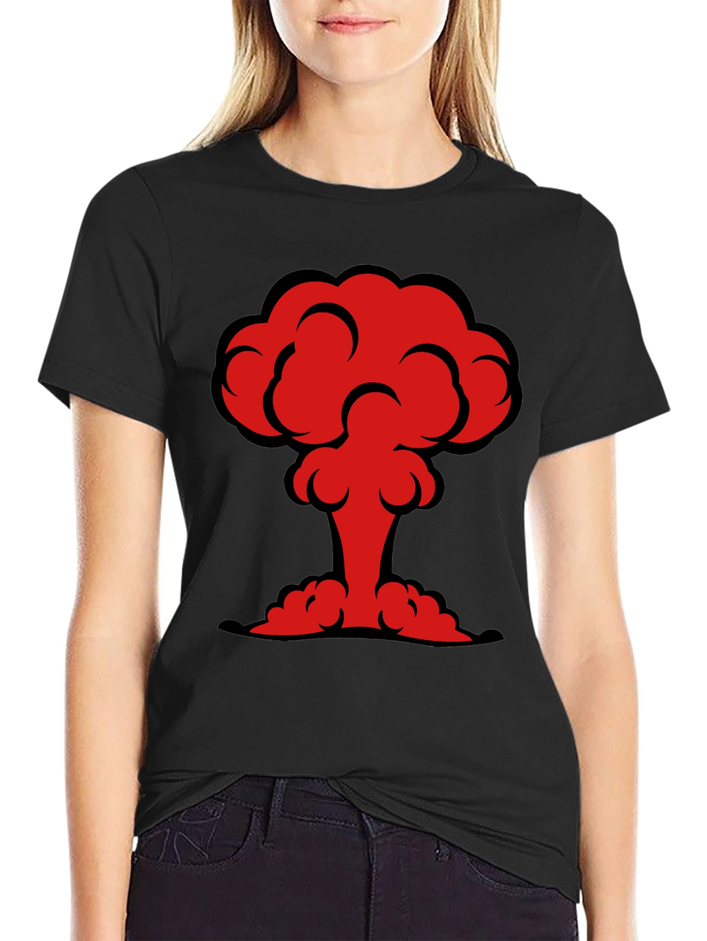 Atomic Mushroom Cloud Graphic T-Shirt