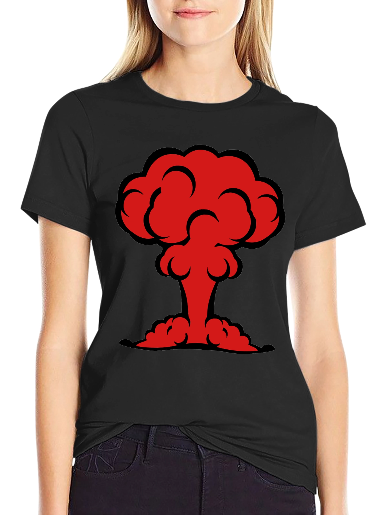 Atomic Mushroom Cloud Graphic T-Shirt