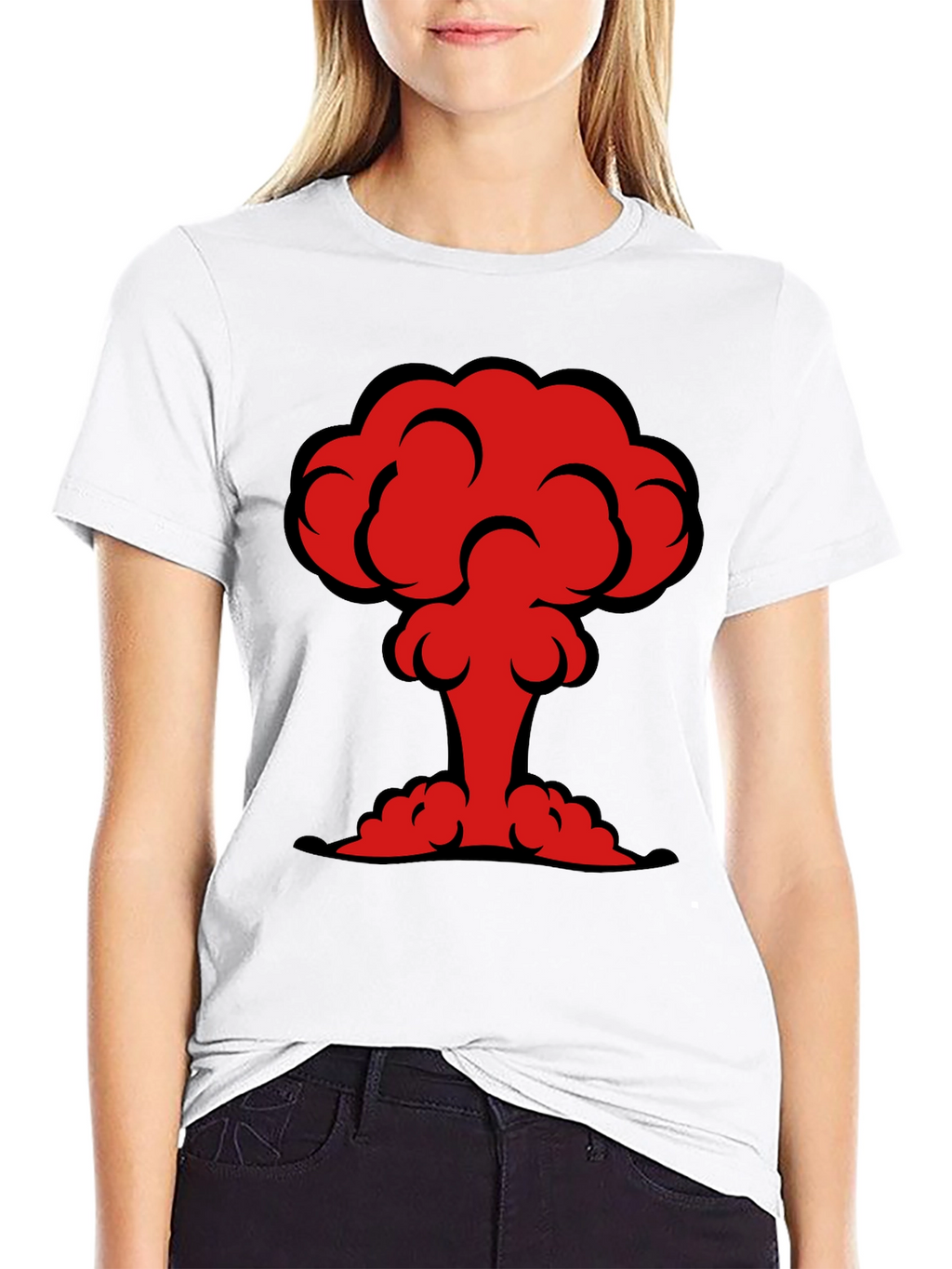Atomic Mushroom Cloud Graphic T-Shirt