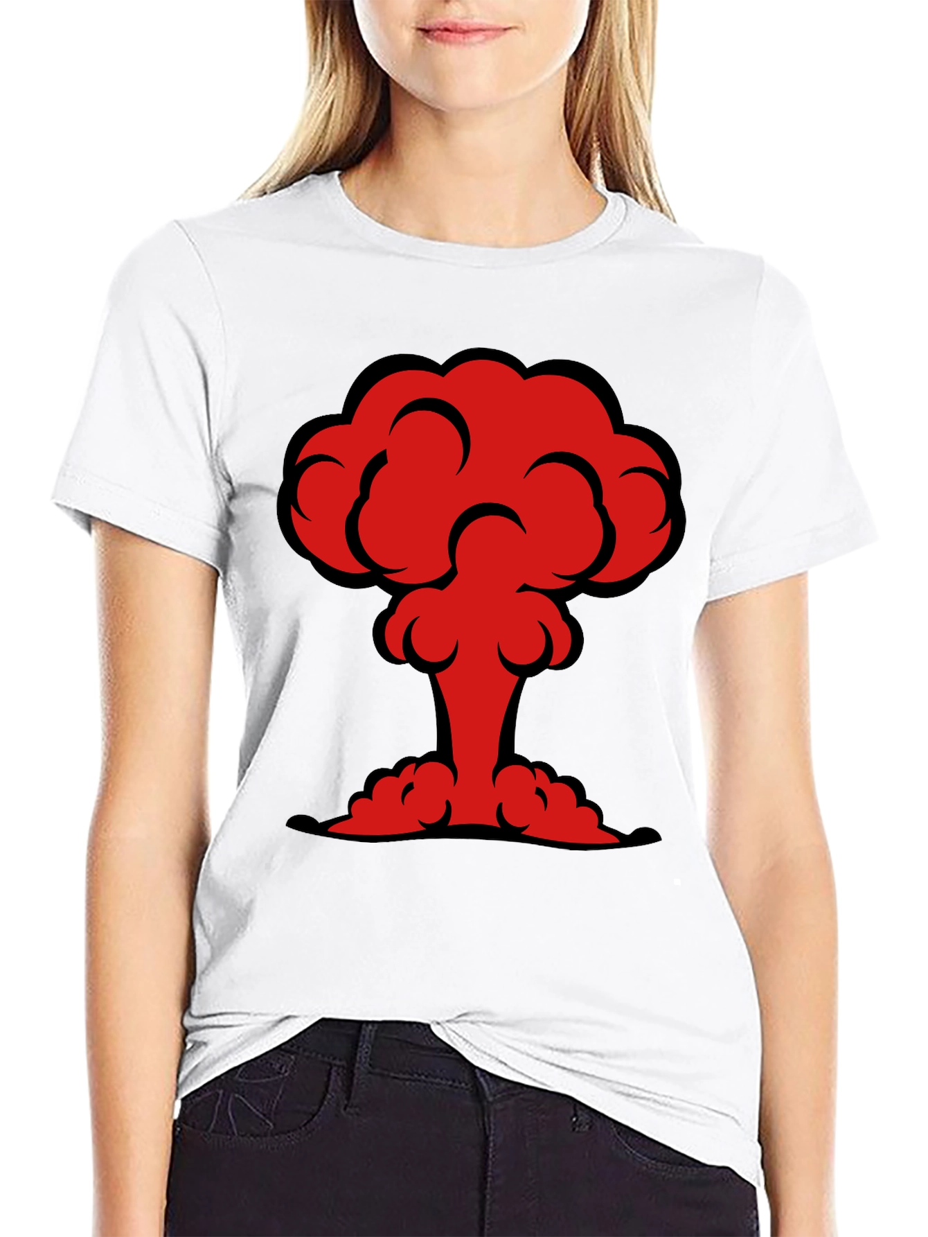 Atomic Mushroom Cloud Graphic T-Shirt