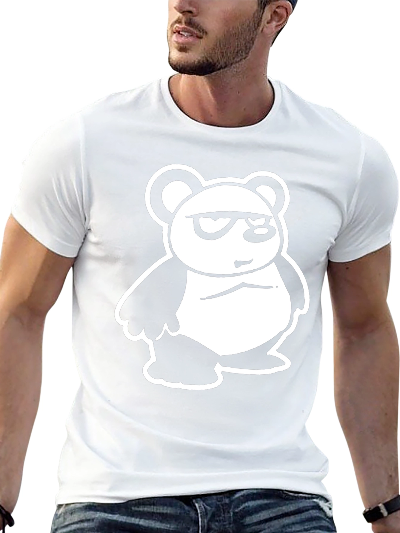 Cool Panda Graphic Black T-Shirt