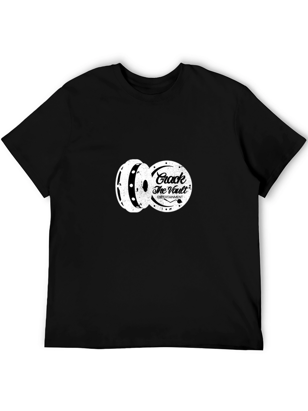 Crack The Vault Entertainment Black Graphic Tee