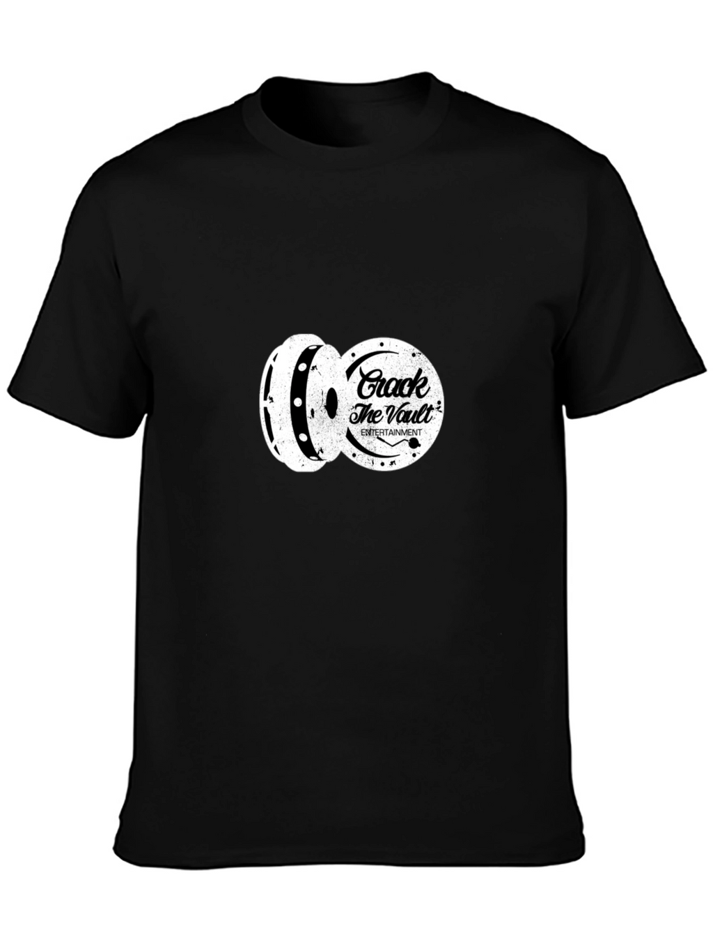Crack The Vault Entertainment Black Graphic Tee