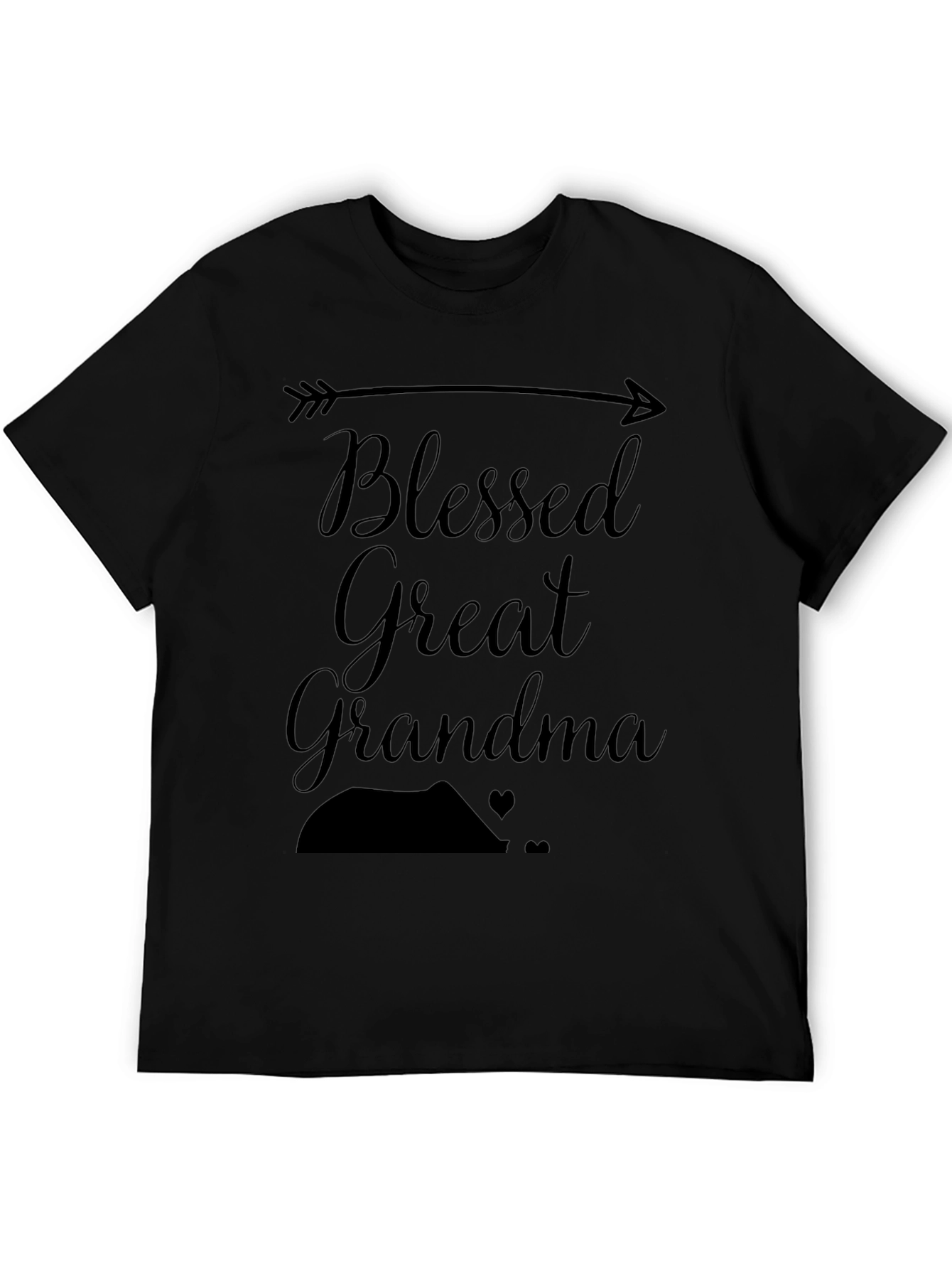Blessed Great Grandma Black T-Shirt