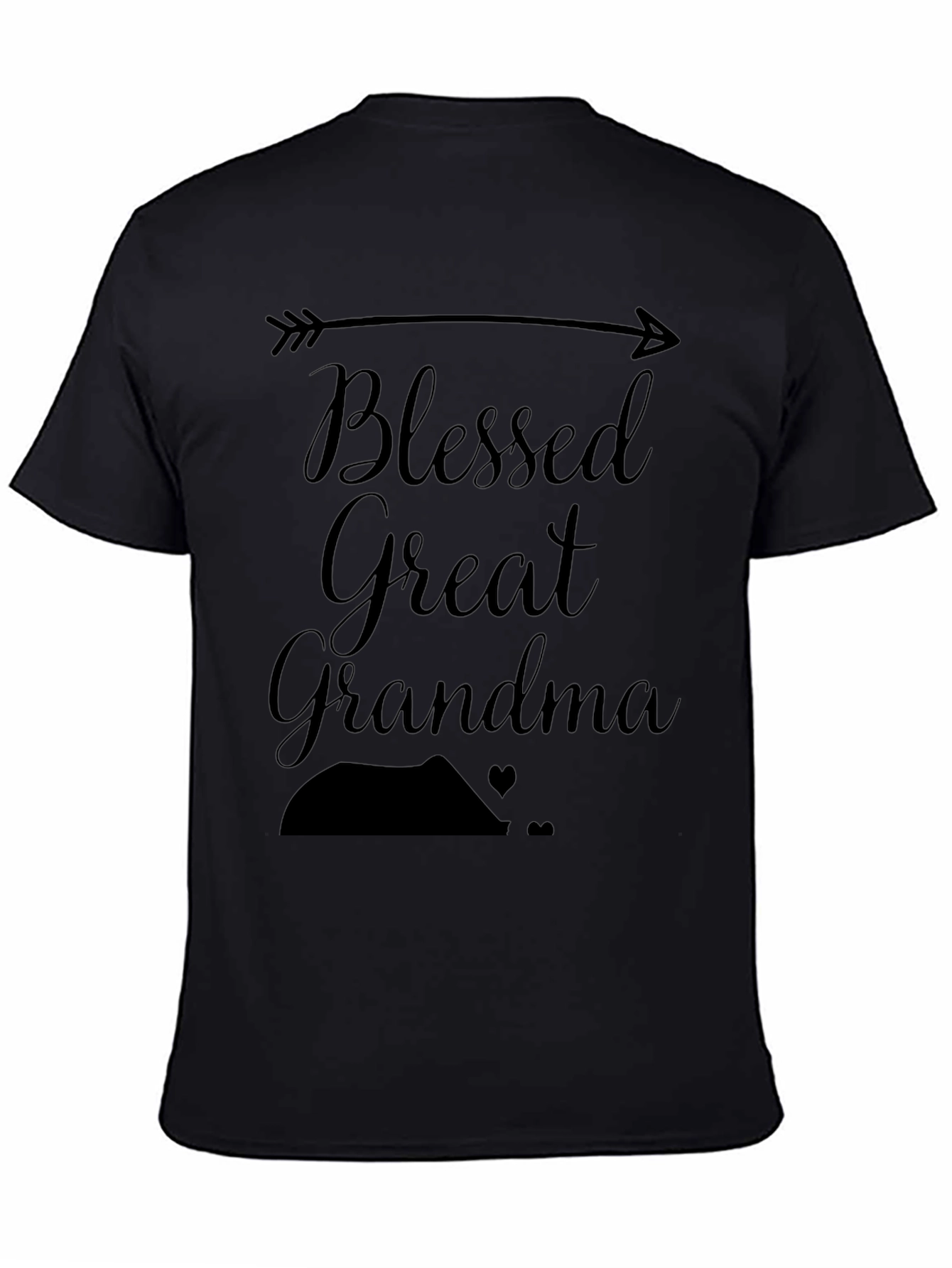 Blessed Great Grandma Black T-Shirt