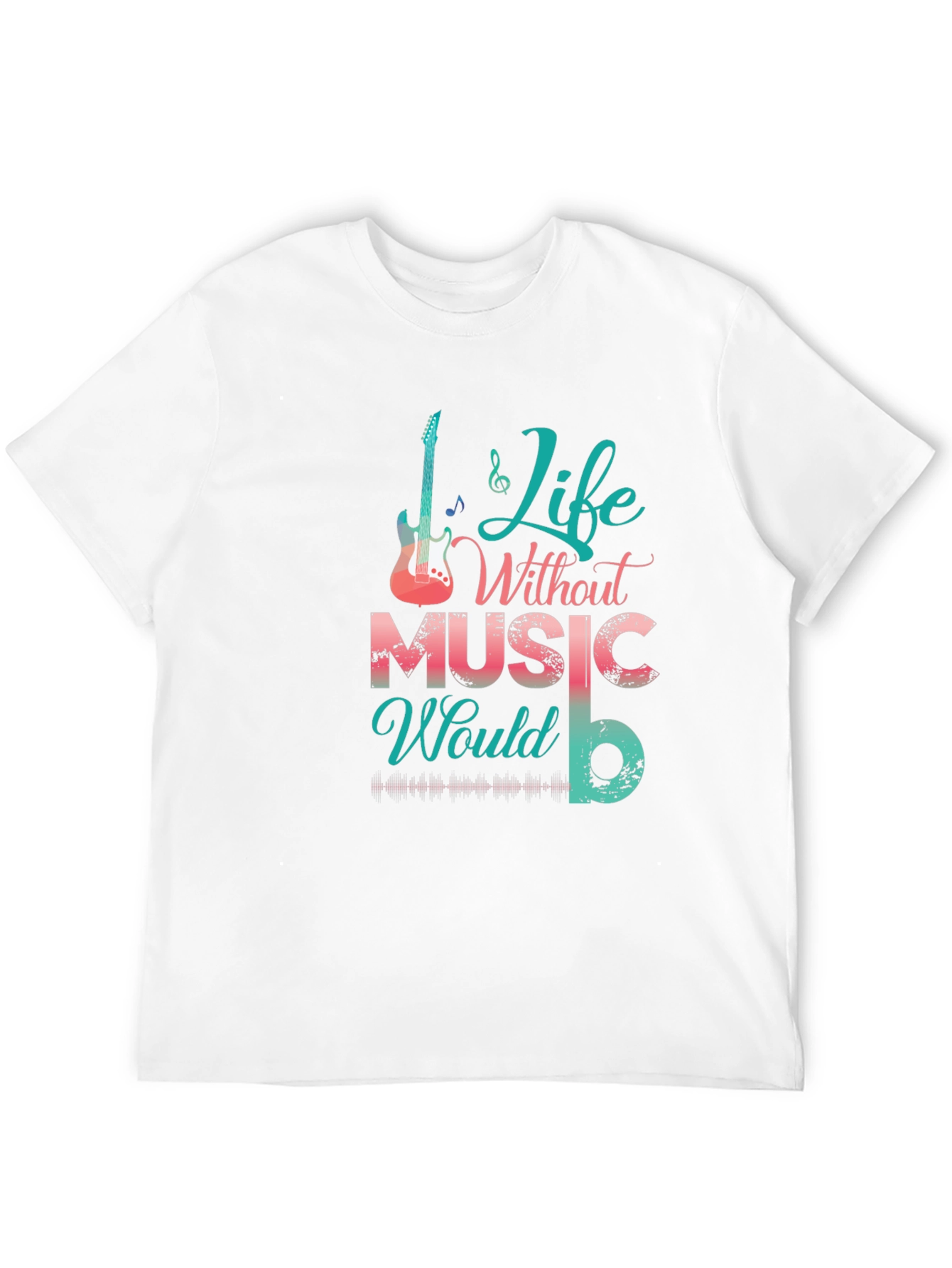Life Without Music Black Graphic Tee