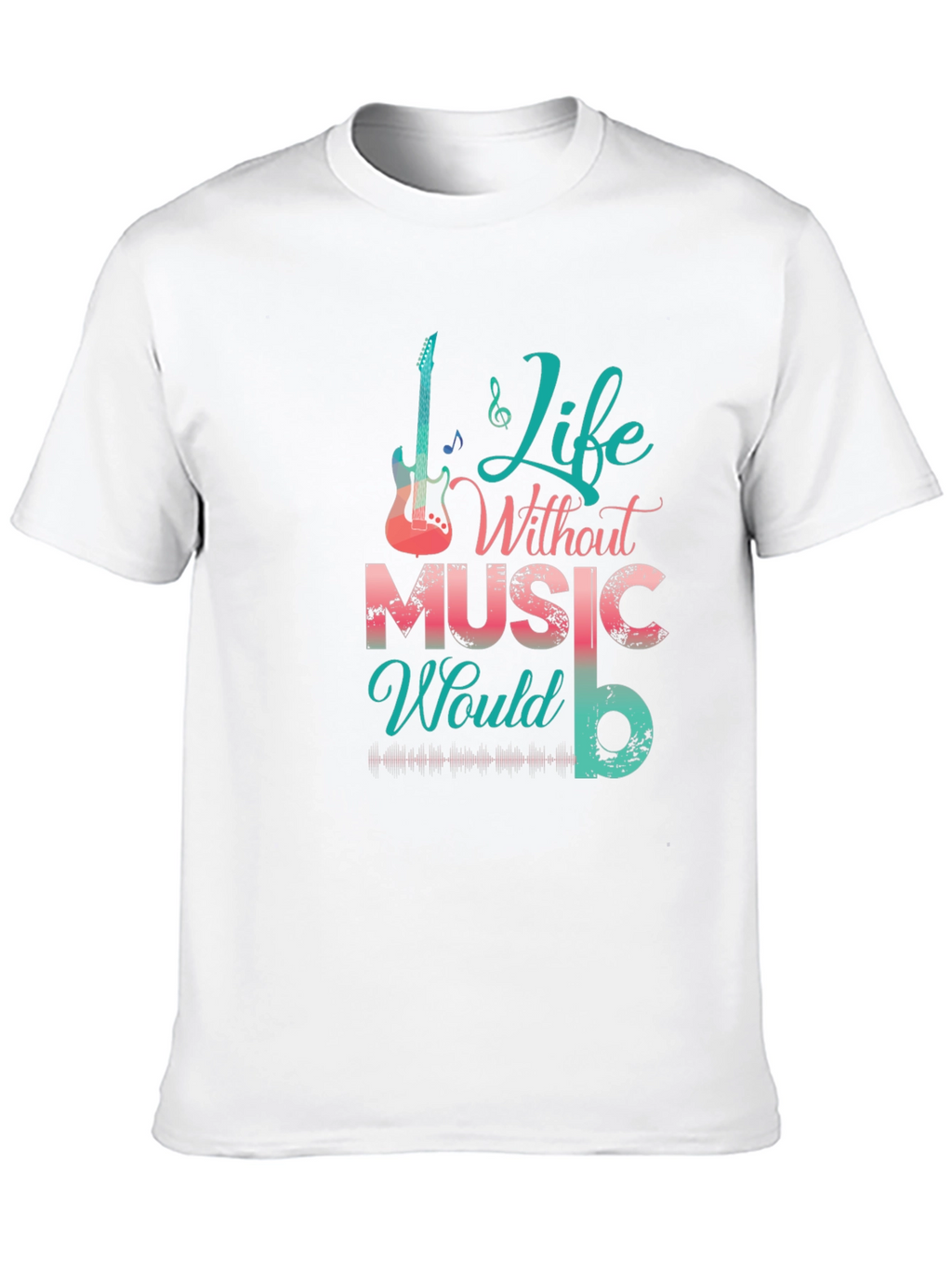 Life Without Music Black Graphic Tee