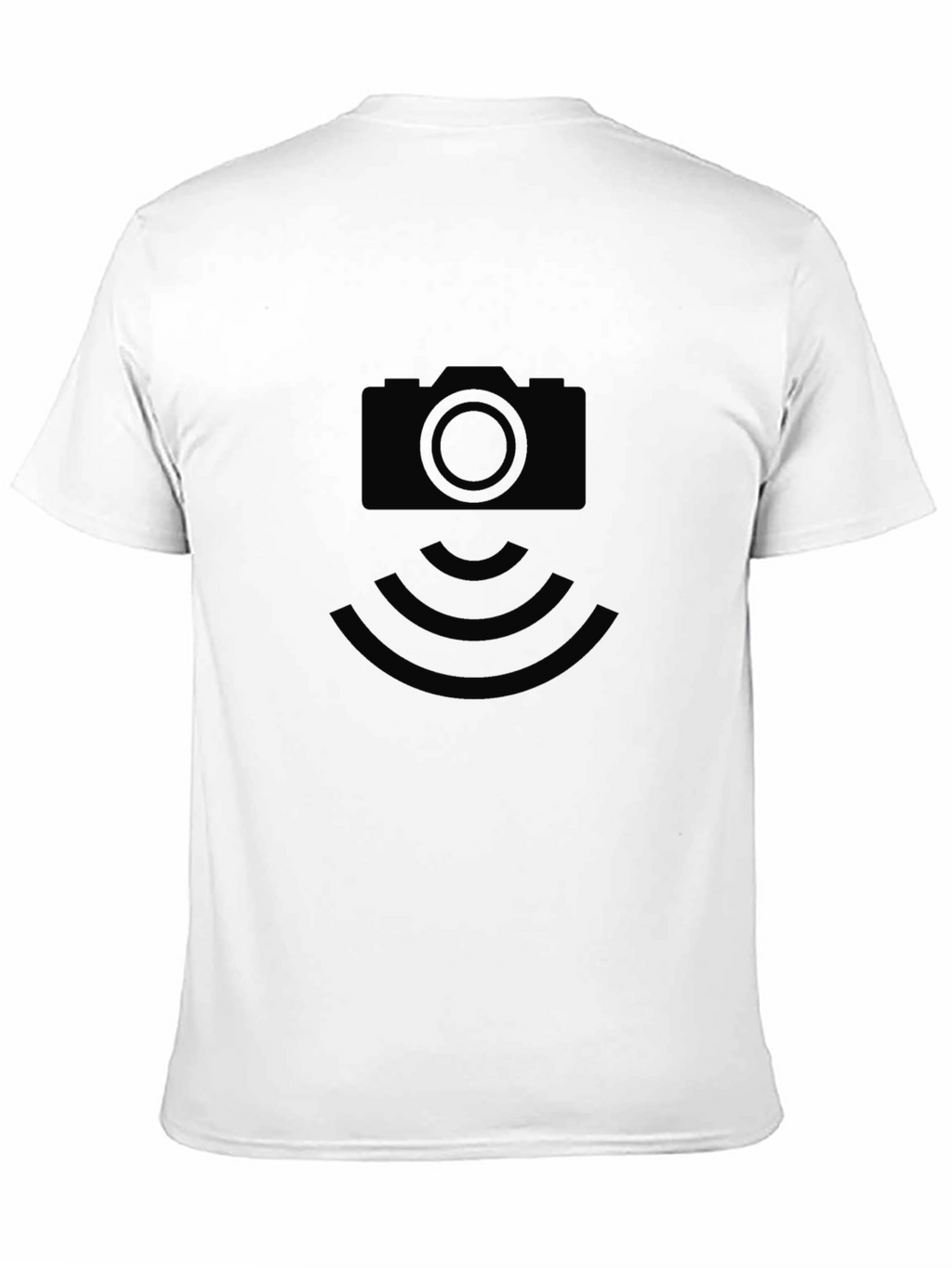 Camera Icon T-Shirt - Black Modern Design