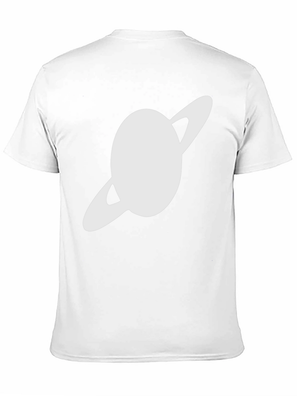 Saturn Graphic Black T-Shirt - Trendy Space Design