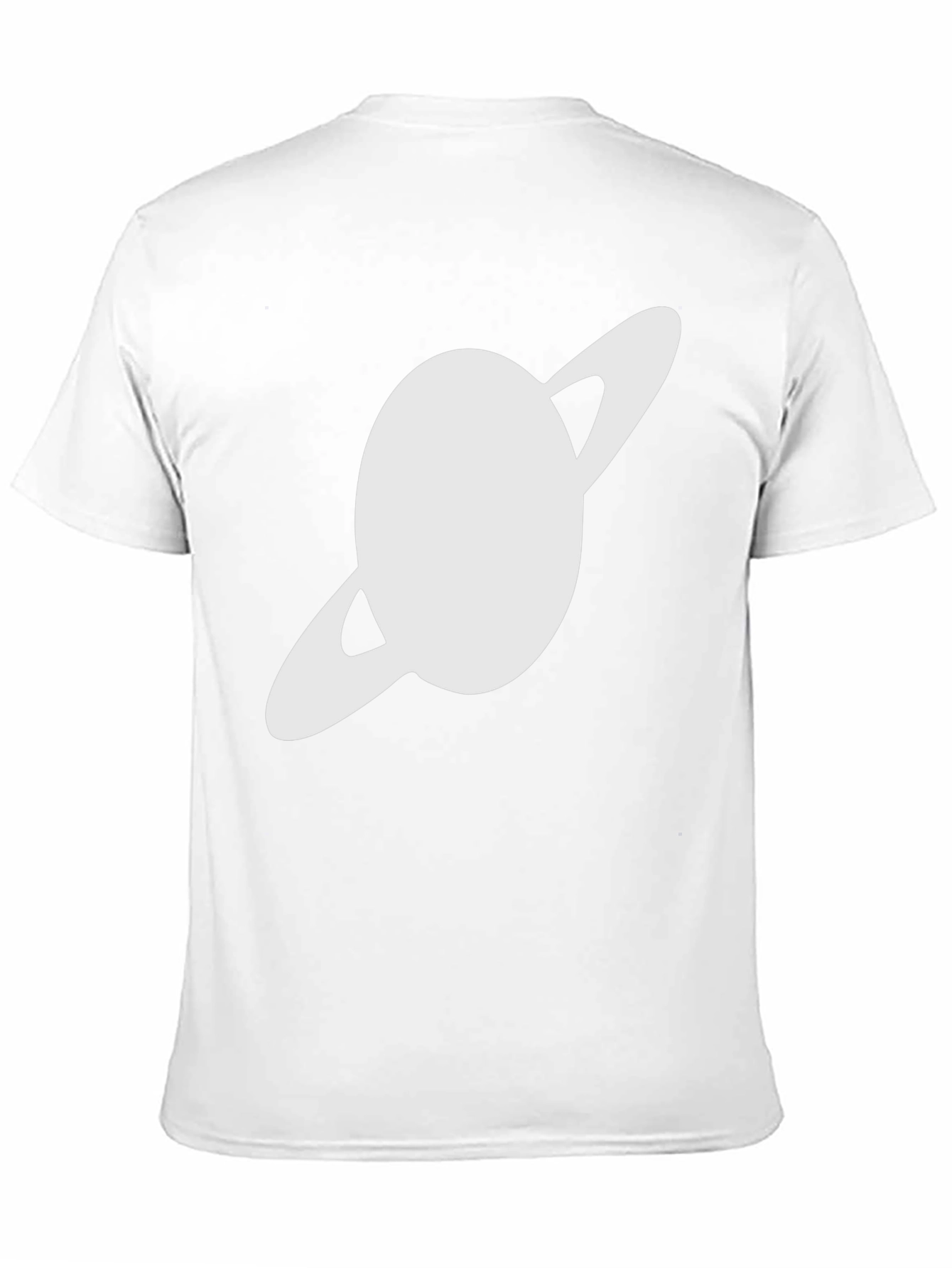 Saturn Graphic Black T-Shirt - Trendy Space Design