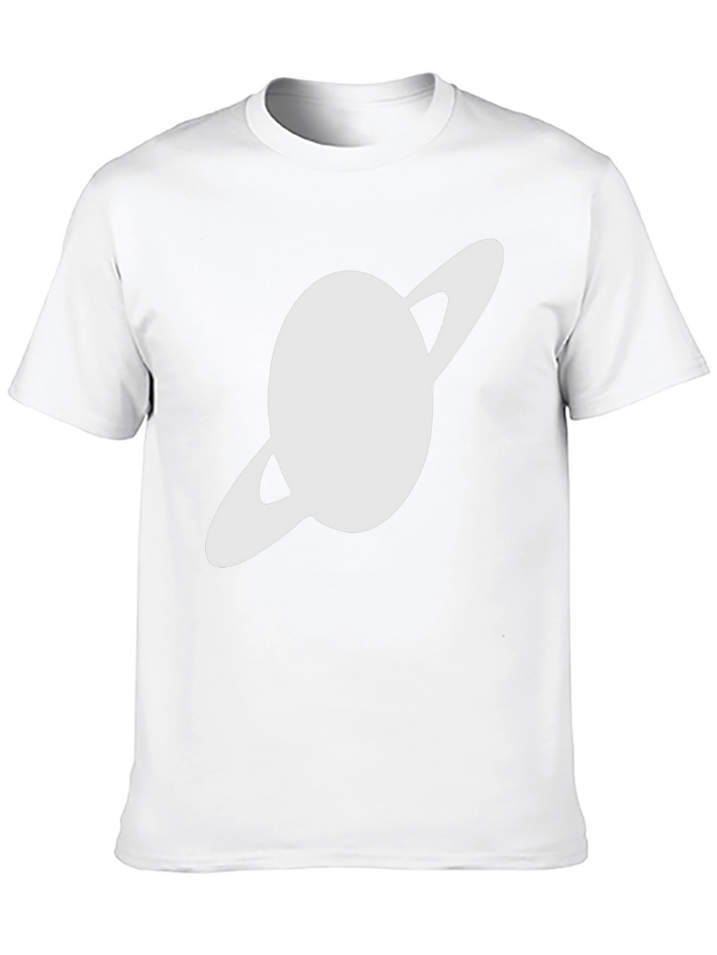 Saturn Graphic Black T-Shirt - Trendy Space Design
