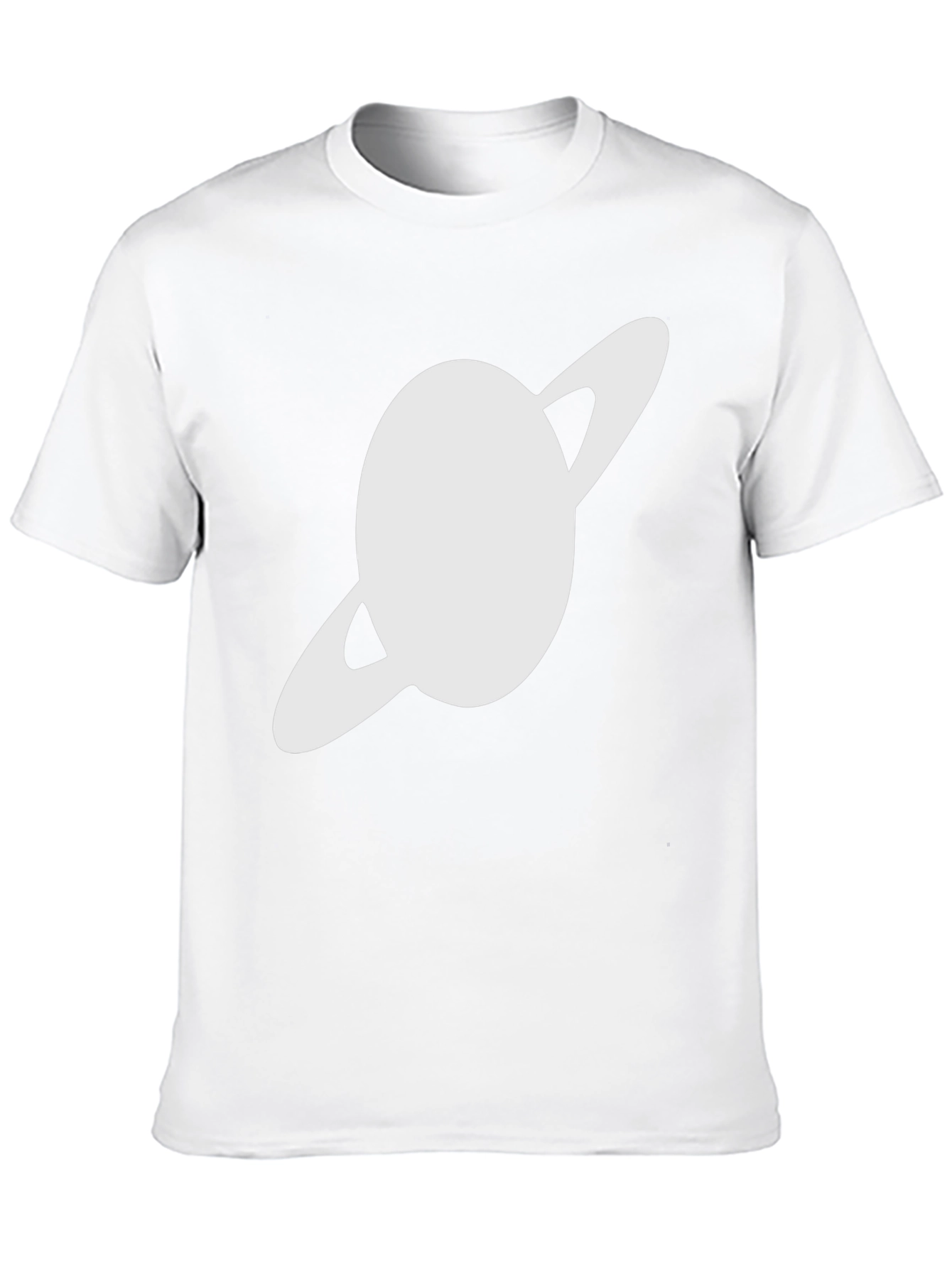Saturn Graphic Black T-Shirt - Trendy Space Design