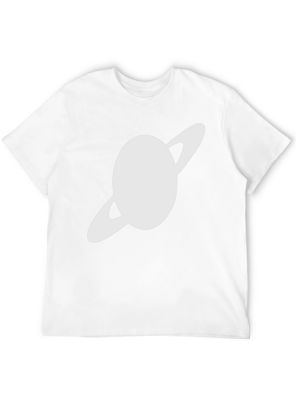 Saturn Graphic Black T-Shirt - Trendy Space Design