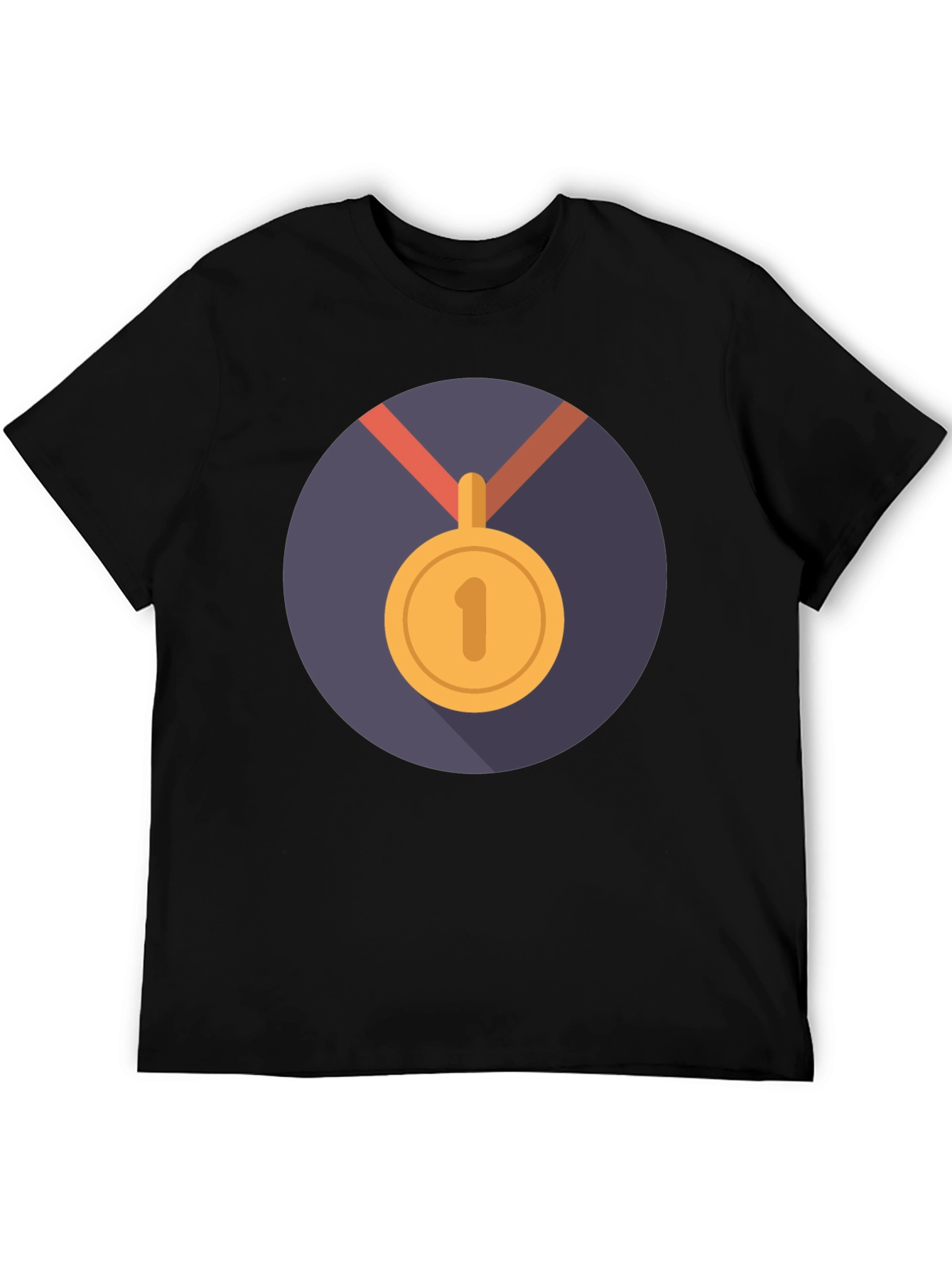 Winners T-Shirt: Black Medal Design