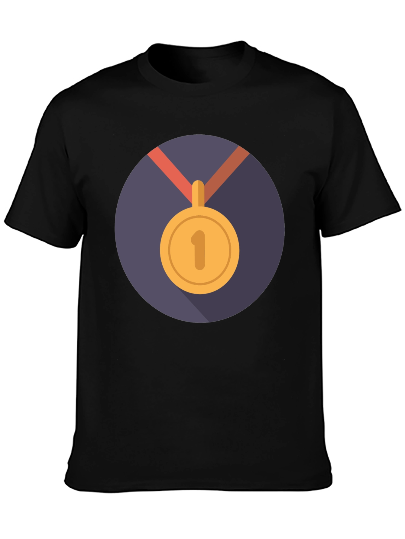 Winners T-Shirt: Black Medal Design