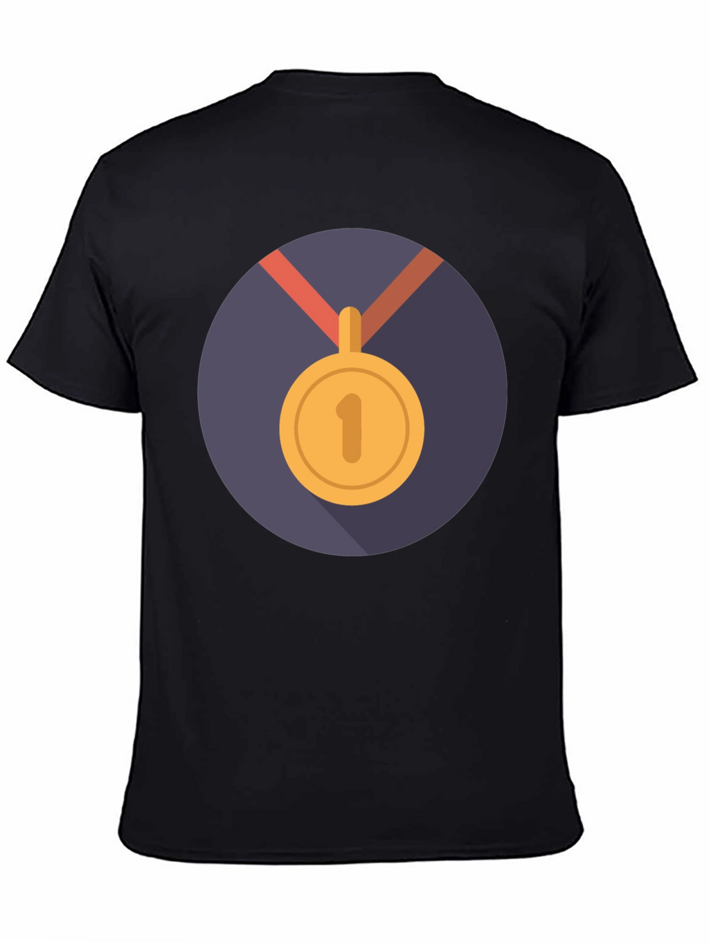 Winners T-Shirt: Black Medal Design