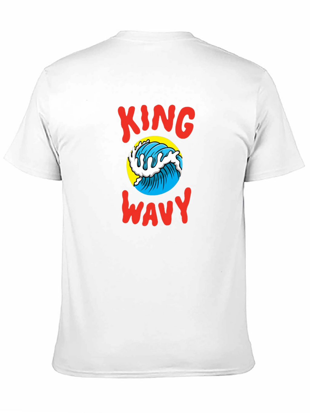 King Wavy Graphic Tee - Black Cotton T-Shirt