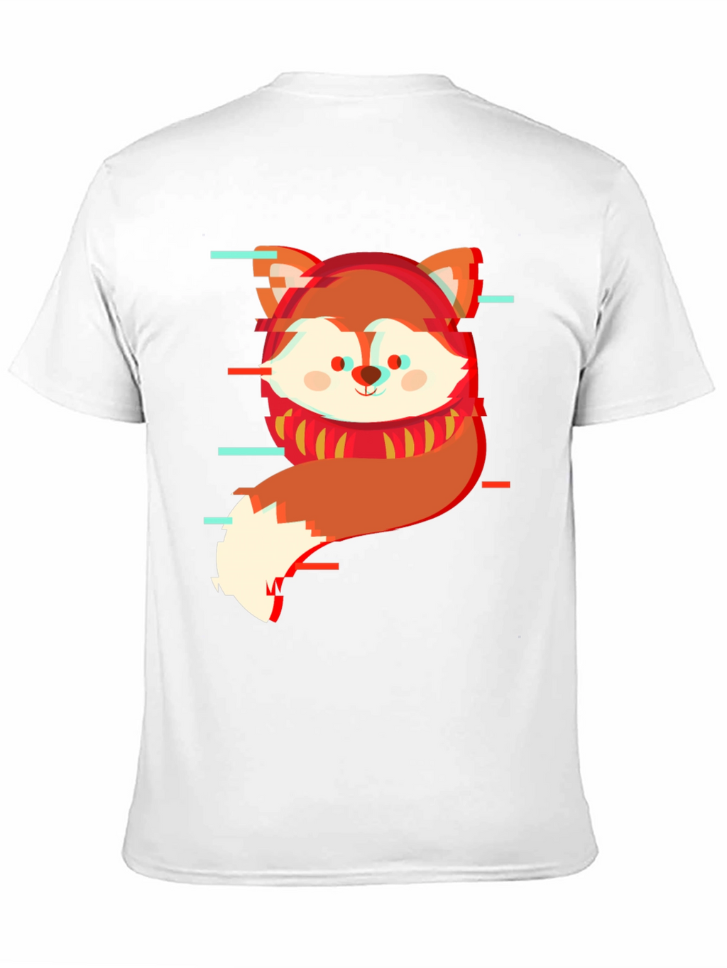 Glitch Fox Graphic Tee - Modern Streetwear Shirt