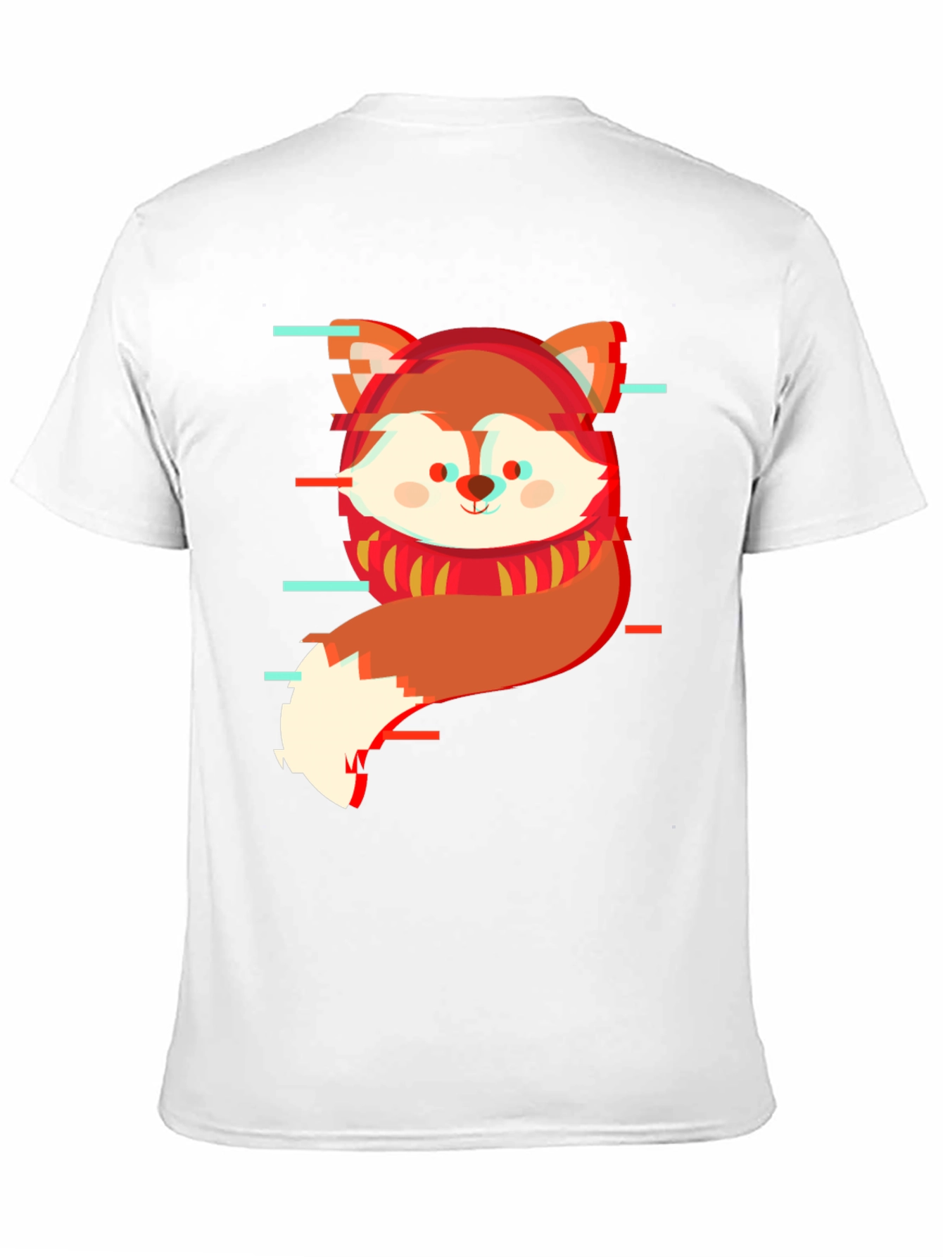 Glitch Fox Graphic Tee - Modern Streetwear Shirt