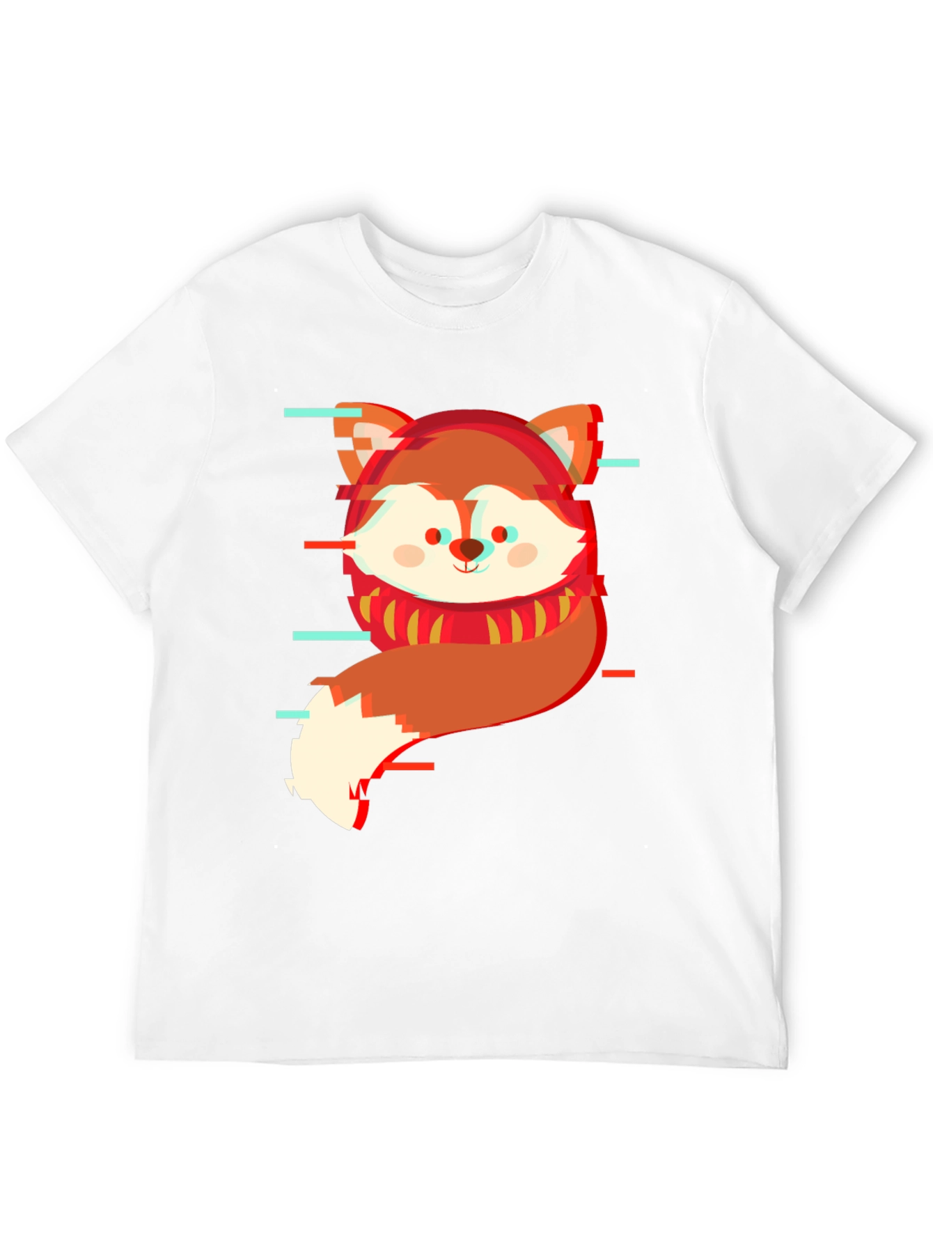 Glitch Fox Graphic Tee - Modern Streetwear Shirt