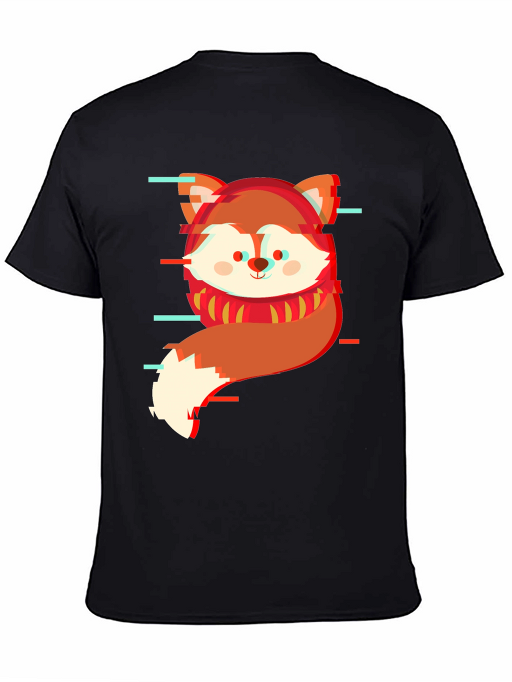 Glitch Fox Graphic Tee - Modern Streetwear Shirt